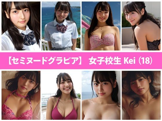 【無料で読める？】【セミヌードグラビア】女子校生Kei（18）｜d_622835