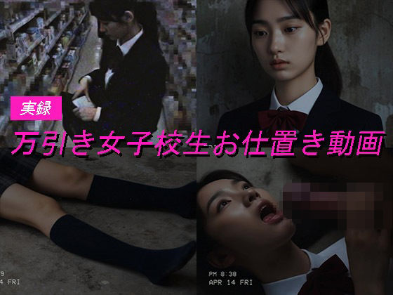 【無料で読める？】万引き女子校生のお仕置き謝罪動画 4｜d_683048