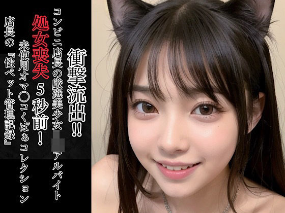 【無料で読める？】衝撃流出！！コンビニ店長の厳選美少女J◯アルバイト処女喪失5秒前！未使用オマ◯コくぱぁコレクション〜店長の『性ペット管理記録』〜｜d_713652