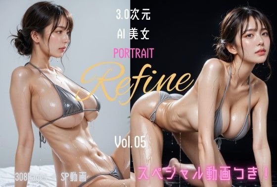 【無料で読める？】3.0次元AI美女 PORTRAIT Refine VOL.05 AI SEX ポーズ集｜d_597859