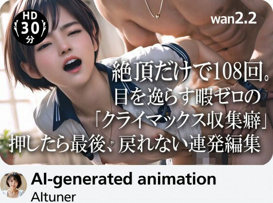 【無料で読める？】【30分HD】 絶頂だけで108回。目を逸らす暇ゼロの「クライマックス収集癖」──押したら最後、戻れない連発編集｜d_715537
