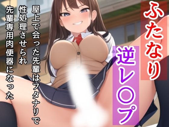 【無料で読める？】【ふたなり/逆レ】屋上で会った先輩はフタナリで、性処理させられ先輩専用肉便器になった｜d_724114