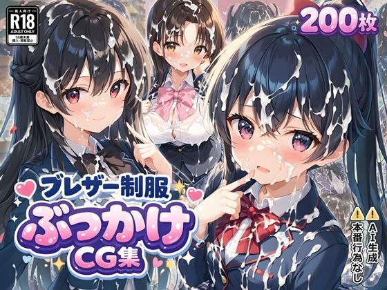 【無料で読める？】ブレザー制服ぶっかけCG集｜d_718854