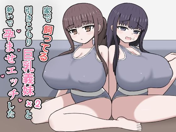 【無料で読める？】家で飼ってる引きこもり巨乳義妹×2と勢いで孕ませエッチした｜d_764771