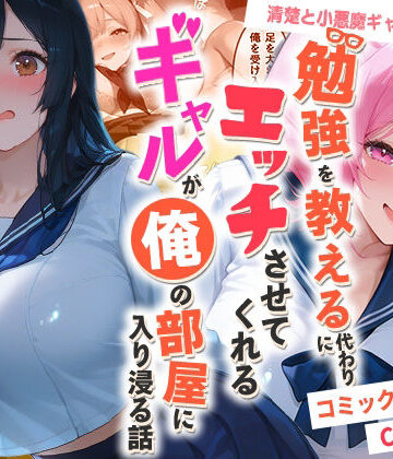 【無料で読める？】勉強を教える代わりにエッチをさせてくれるギャルが俺の部屋に入り浸る話 〜清楚と小悪魔ギャルの純愛編〜｜d_767680
