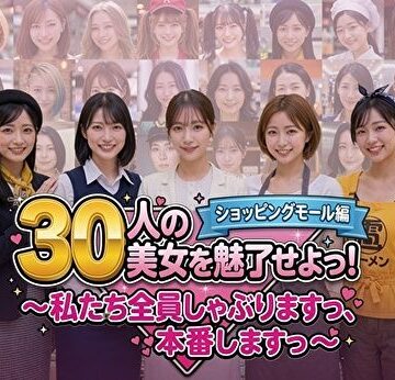 【無料で読める？】30人の美女を魅了せよ！ ショッピングモール編 〜私たち全員しゃぶりますっ、本番しますっ〜｜d_788413