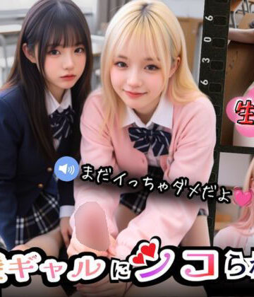 【無料で読める？】【実写系Hゲーム】好きな娘の前で金髪ギャルにシコられる！射精限界おち●ぽ焦らし我慢｜d_789236