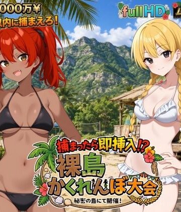 【無料で読める？】捕まったら即挿入！ 裸島かくれんぼ大会｜d_797839