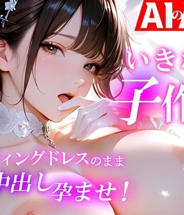 【無料で読める？】【AIのAV動画】いきなり子作り ウェディングドレスのまま中出し孕ませ！｜d_807167