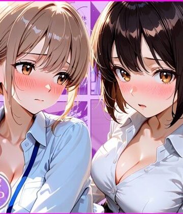 【無料で読める？】残業中に訳あり新卒OL達が男の取り合いでご奉仕勝負した話｜d_819894