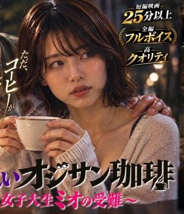 【無料で読める？】【短編映画】オジサンが珈琲で素人女子大生を堕とすまで 〜ミオ編〜（フルボイス）｜d_824673