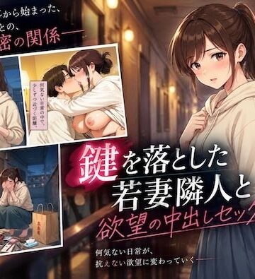 【無料で読める？】鍵を落とした若妻隣人と欲望の中出しセックス崩し｜d_834460